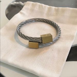 Mixed Metal Rustic Cuff